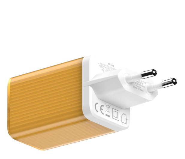 Silver Monkey Ładowarka sieciowa GaN 65W 2x USB-C Yellow - 1266246 - zdjęcie 2